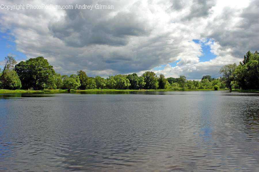 Lake, Outdoors, Water, Pond, Cloud