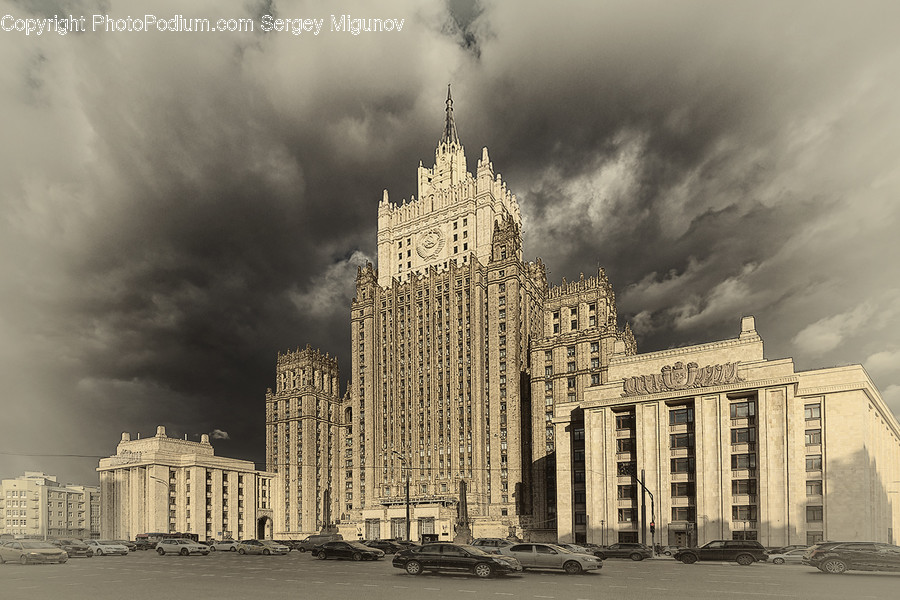 Building, City, High Rise, Town, Urban