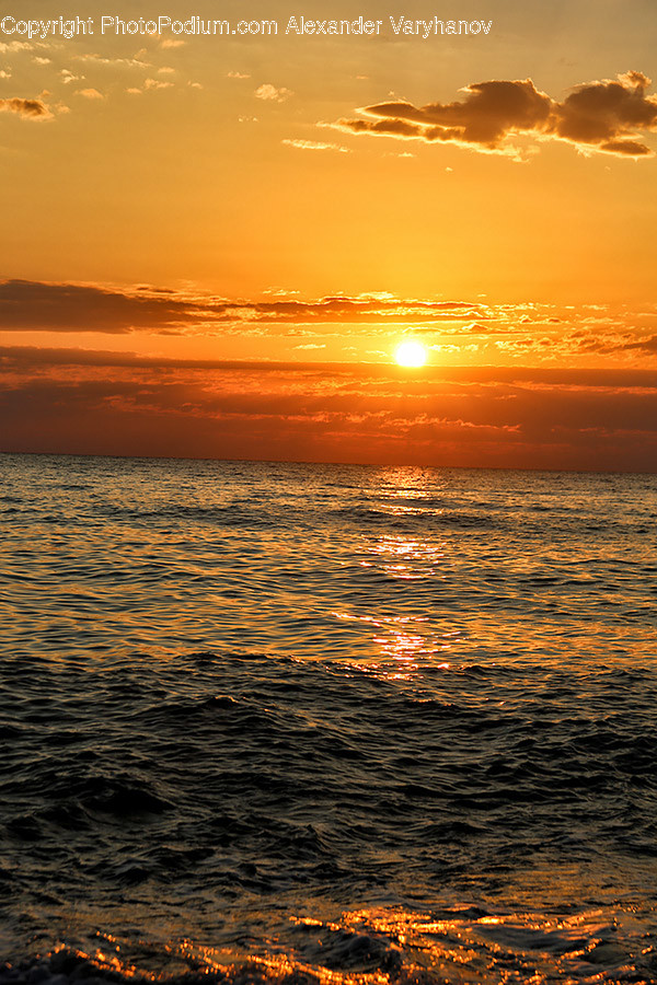 Dawn, Dusk, Nature, Outdoors, Red Sky