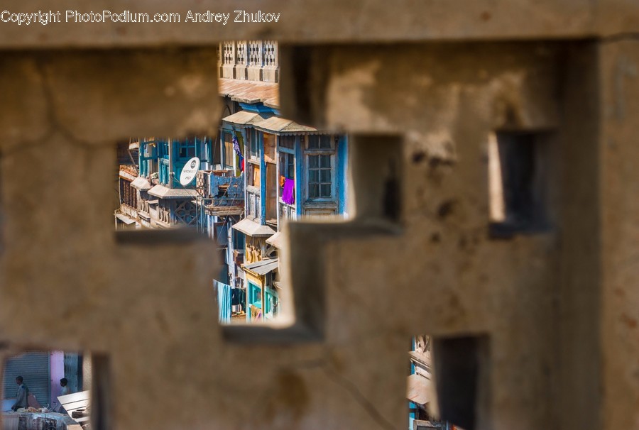 Shelf, Alley, Alleyway, Building, City
