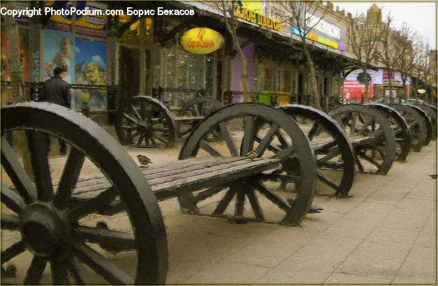Carriage, Horse Cart, Vehicle, Cannon, Weaponry, Car, Wagon