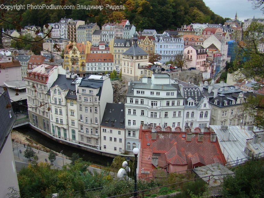 Building, City, Town, Urban, Aerial View