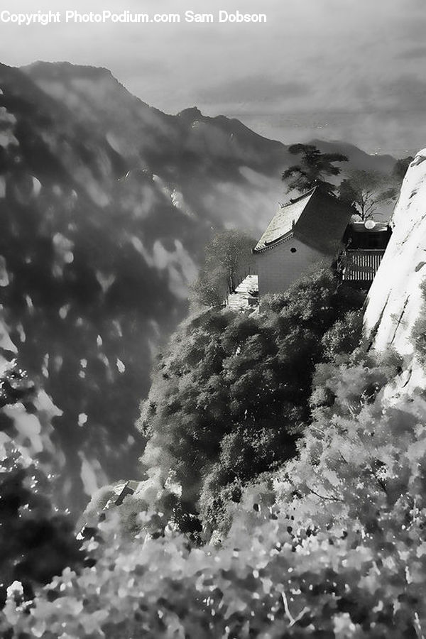 Alps, Crest, Mountain, Peak, Architecture, Castle, Fort