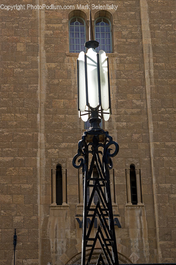 Light Fixture, Brick, Architecture, Bell Tower, Building