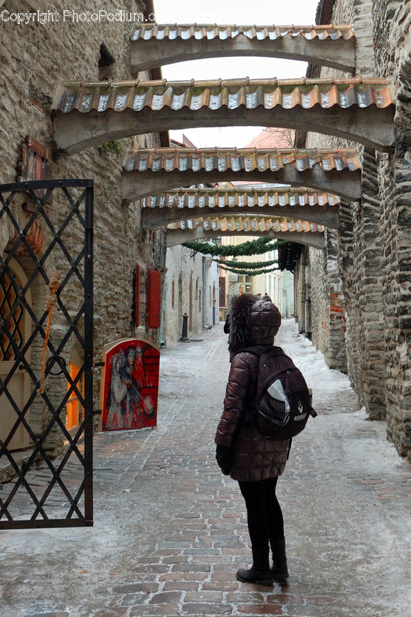 Human, People, Person, Roof, Tile Roof