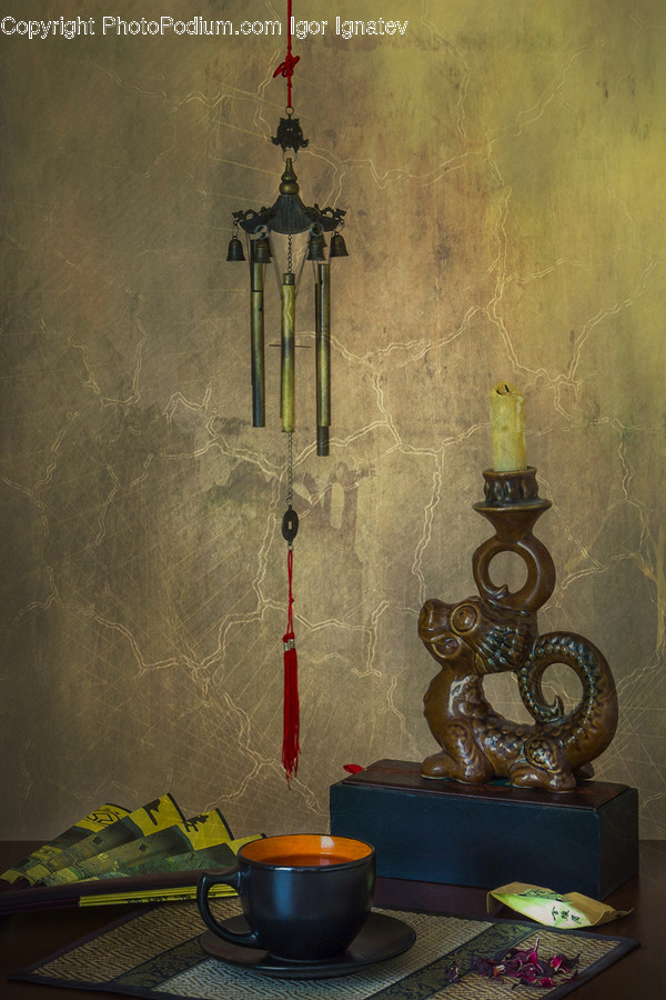 Cup, Tripod, Pot, Pottery, Saucer