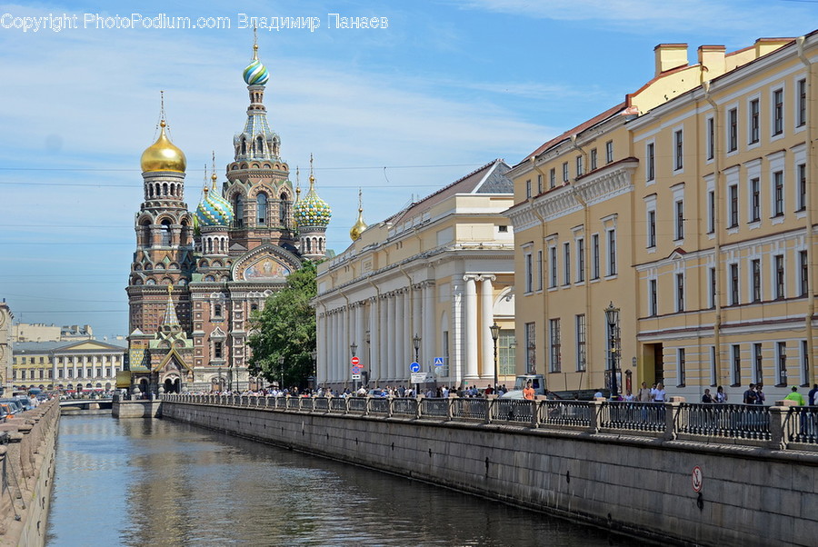 Canal, Outdoors, Water, Building, Arch