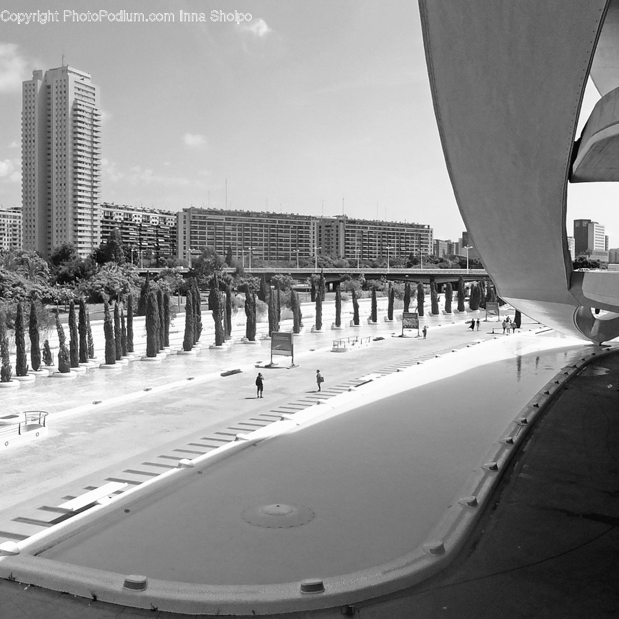 Architecture, Building, City, Downtown, Plaza