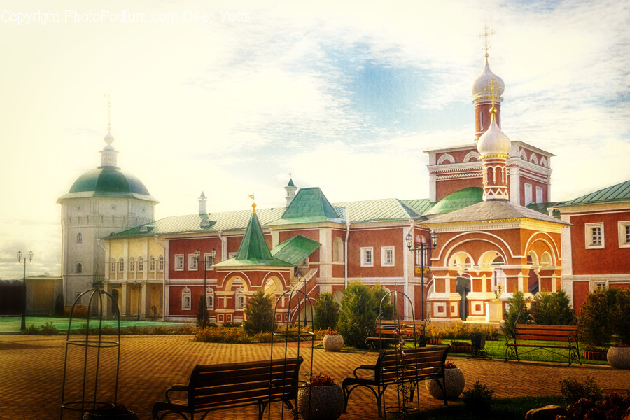 Bench, Architecture, Building, Church, Worship