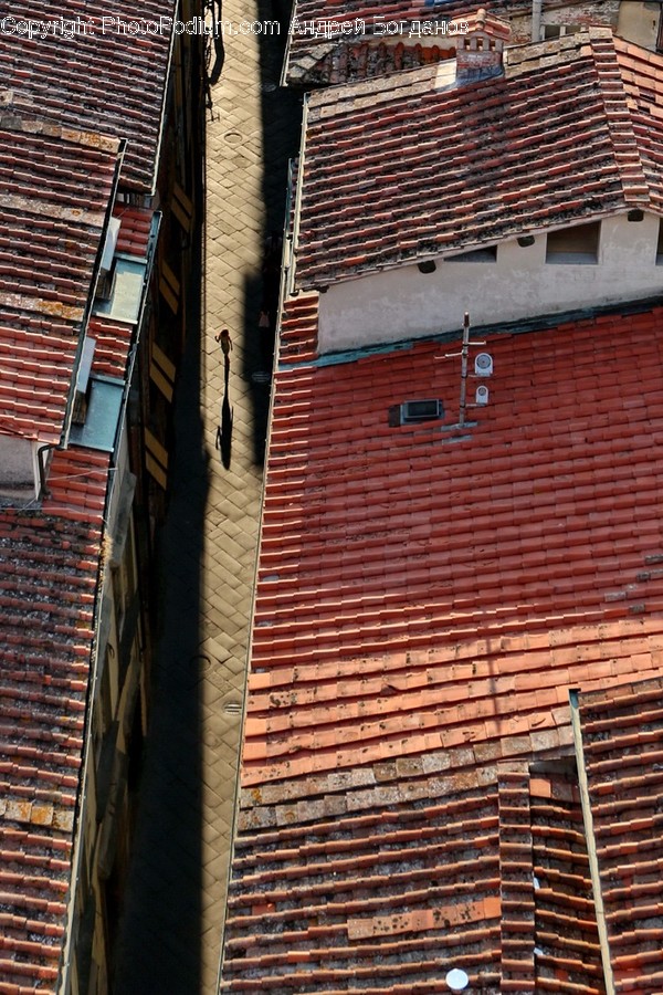 Brick, Roof, Building
