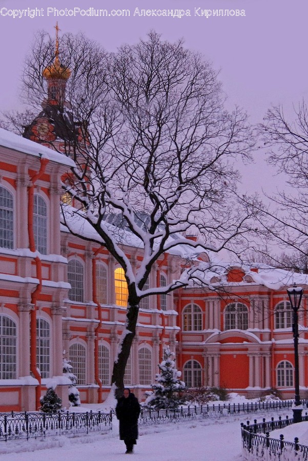 Outdoors, Snow, Brick, Building, House