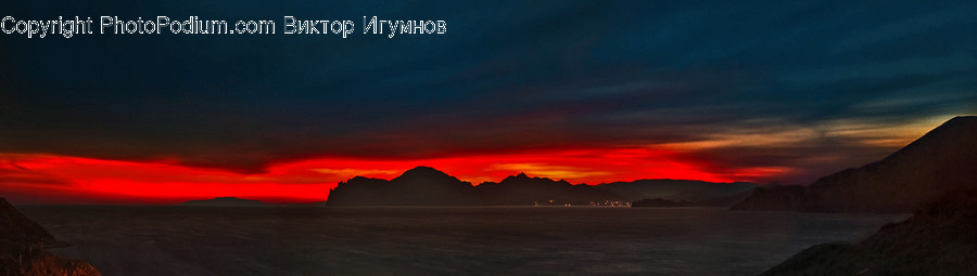 Dawn, Dusk, Nature, Outdoors, Red Sky