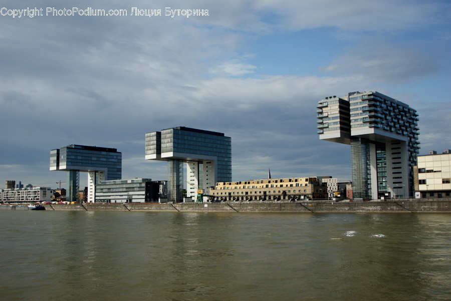 Building, Office Building, City, High Rise, Town