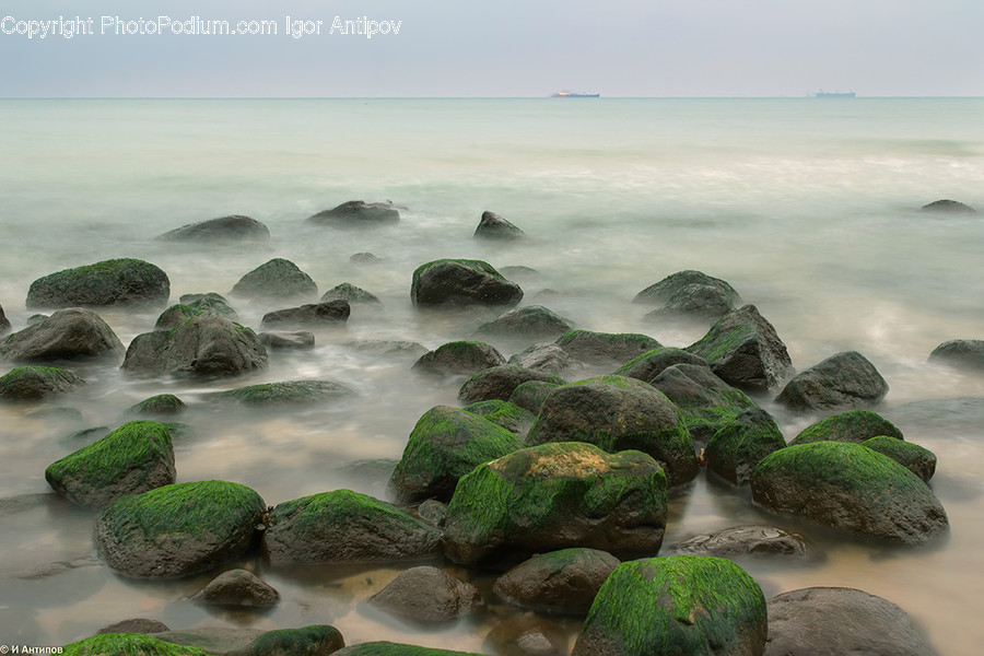 Rock, Water, Beach, Coast, Nature