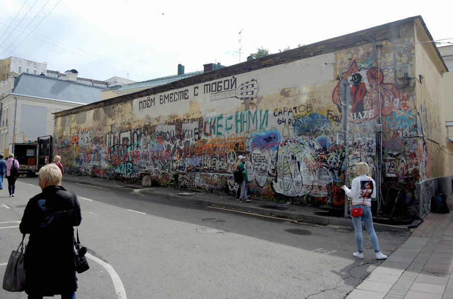 Human, People, Person, Graffiti, Back