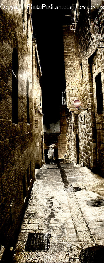 Brick, Alley, Alleyway, Building, City