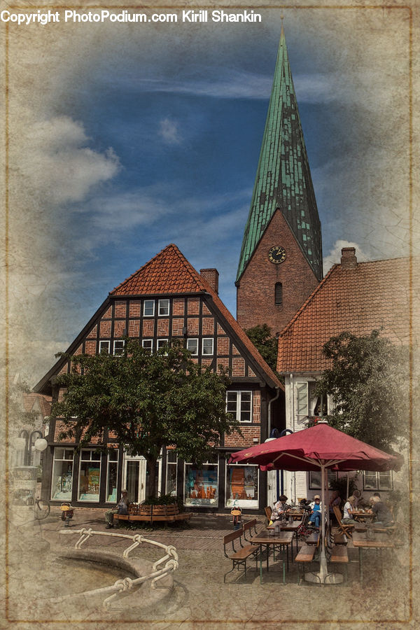 Forge, Cafe, Cafeteria, Food Court, Building, Housing, Villa
