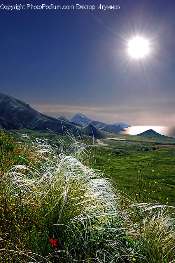 Mountain, Mountain Range, Nature, Outdoors, Field