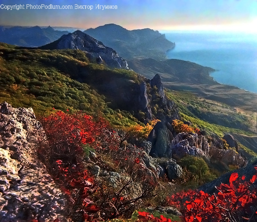 Mountain, Nature, Outdoors, Valley, Crest