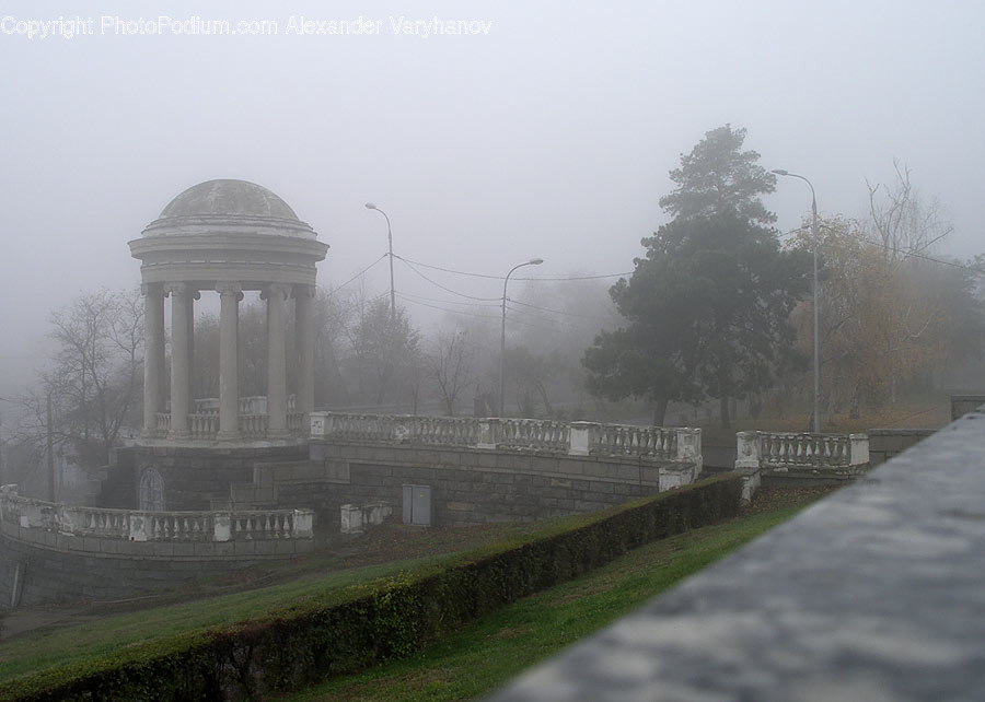 Canal, Outdoors, Water, Fog, Nature