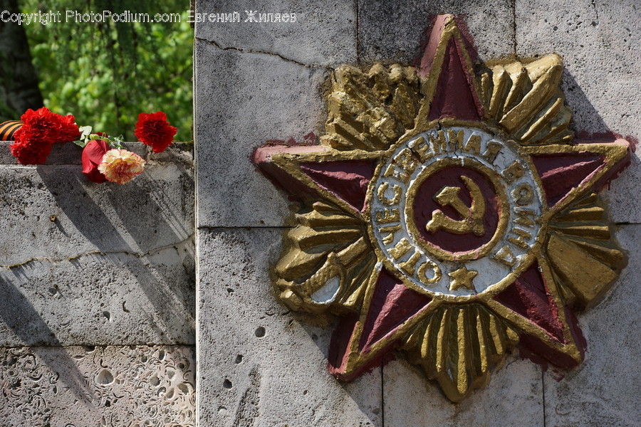 Badge, Emblem, Logo, Trademark, Blossom