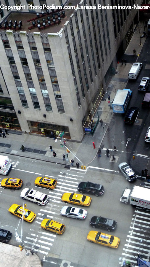 Cab, Car, Taxi, Vehicle, Intersection, Road, Automobile