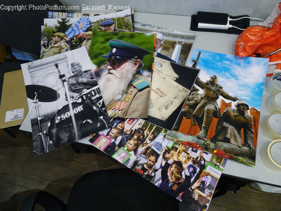 Collage, Poster, Classroom, Indoors, Room