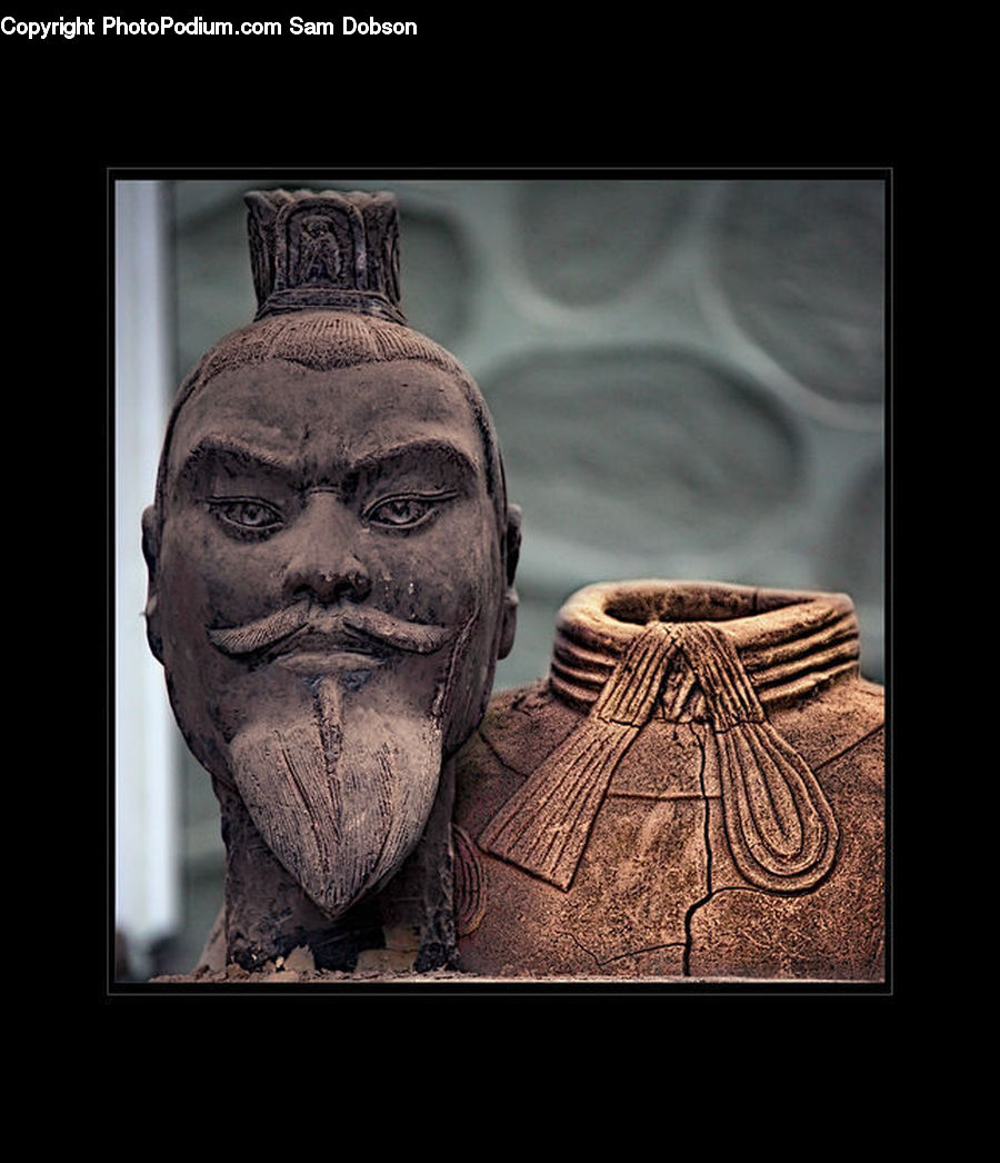Head, Portrait, Ancient Egypt, Art, Modern Art, Bust, Figurine