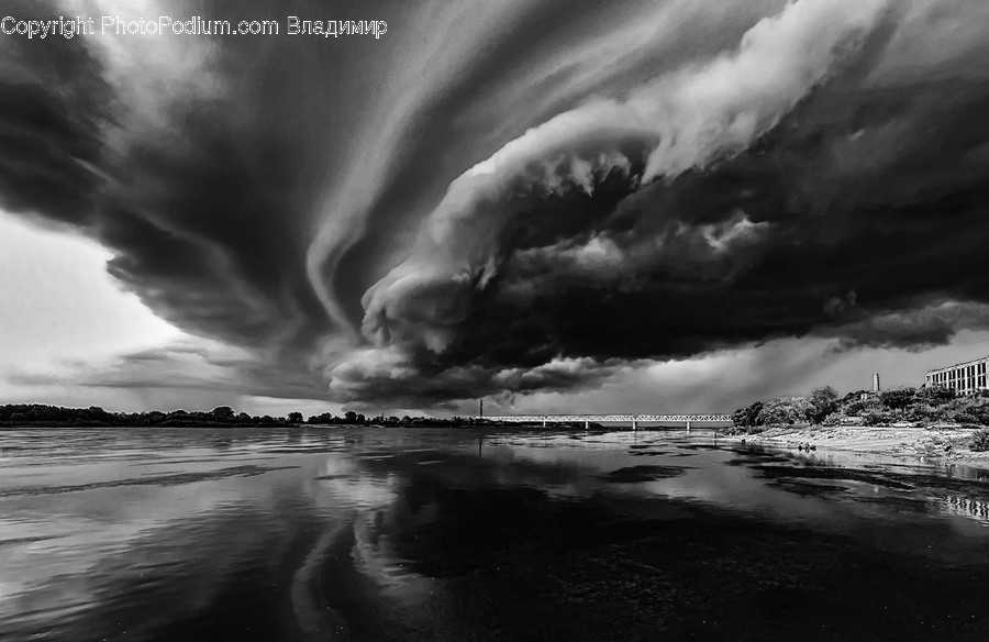 Nature, Storm, Weather, Harbor, Port
