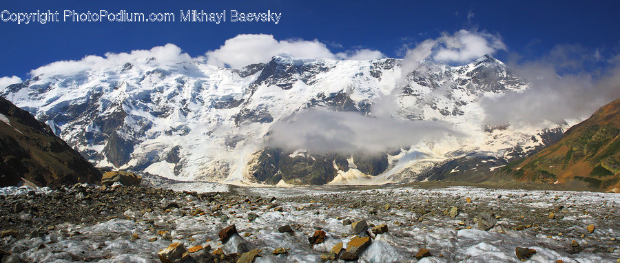 Glacier, Ice, Mountain, Nature, Outdoors