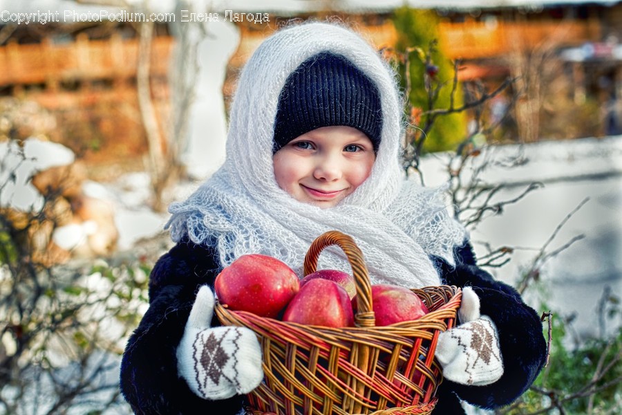 Human, People, Person, Cotton, Basket