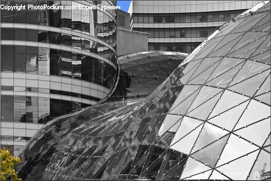 City, Downtown, Urban, Architecture, High Rise, Skyscraper, Intersection