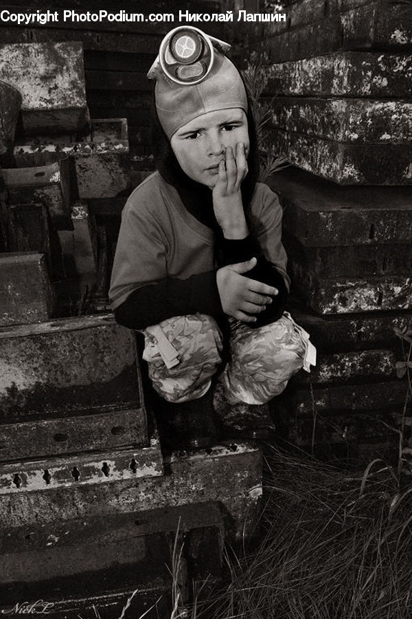 People, Person, Human, Forge, Rubble, Bench, Portrait
