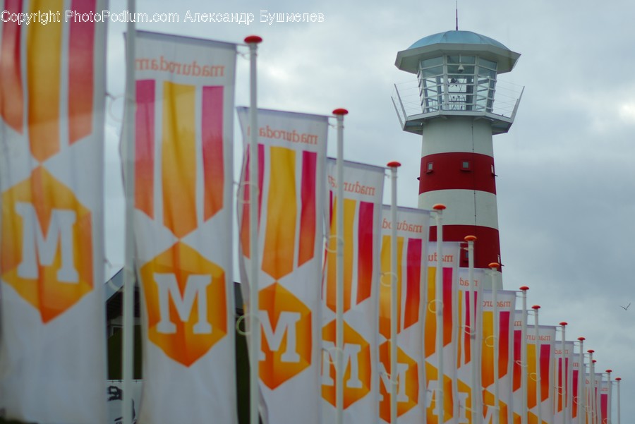 Beacon, Emblem, Flag, Banner, Text