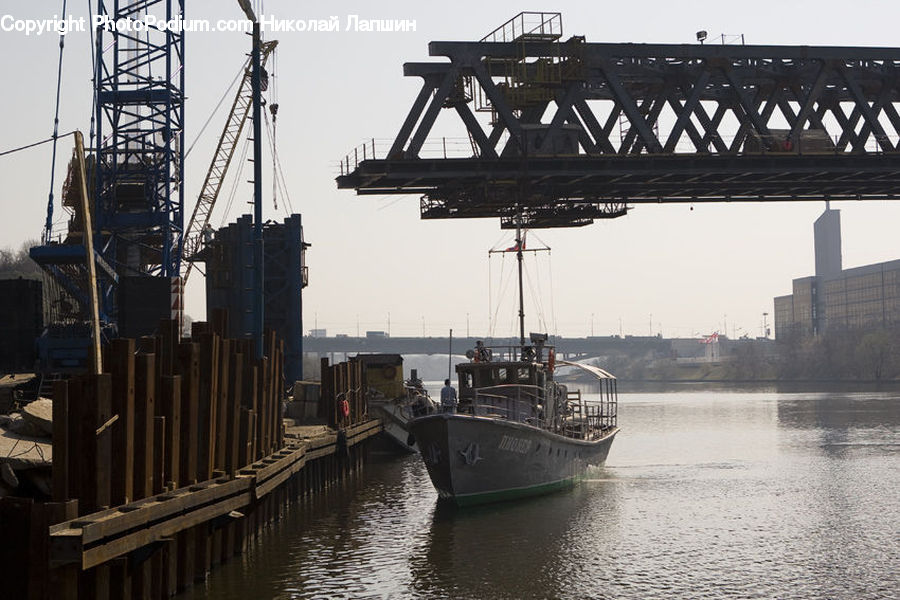 Canal, Outdoors, River, Water, Cruise Ship, Ferry, Freighter