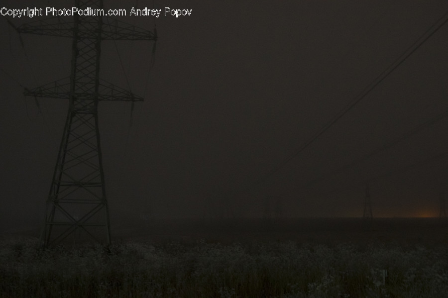 Cable, Connector, Electrical Device, Power Lines, Electric Transmission Tower