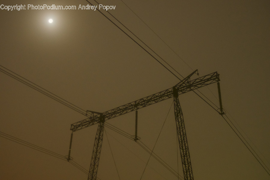 Cable, Connector, Electrical Device, Power Lines, Electric Transmission Tower