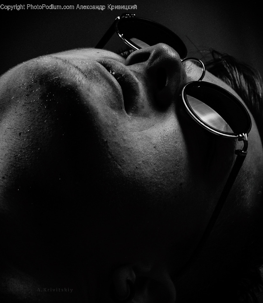 Head, Glasses, Pot, Face, Human
