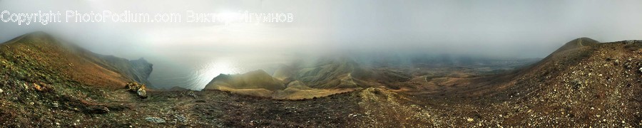 Sunlight, Crest, Mountain, Mountain Range, Nature
