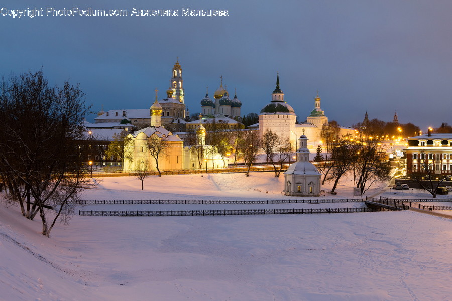 Outdoors, Snow, Architecture, Building, Church