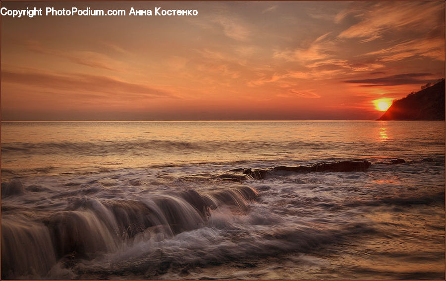 Beach, Coast, Outdoors, Sea, Water, Ocean, Dawn