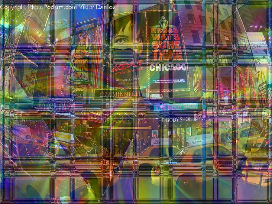 Collage, Poster, Art, Modern Art, Lighting