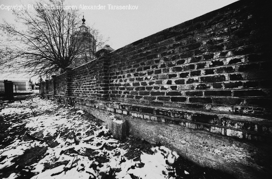 Brick, Rock, Wall, Soil, Ground