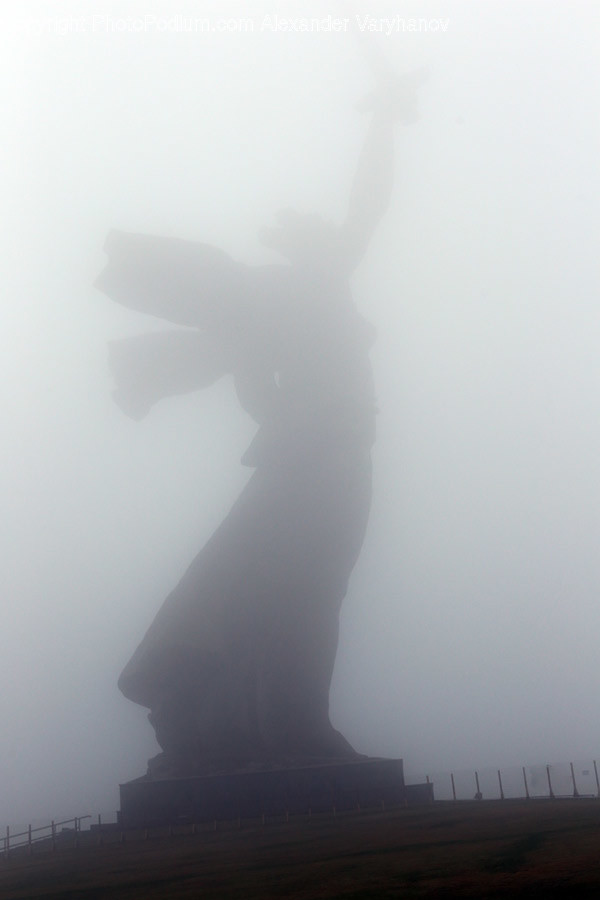 Fog, Nature, Weather, Silhouette, Sunlight