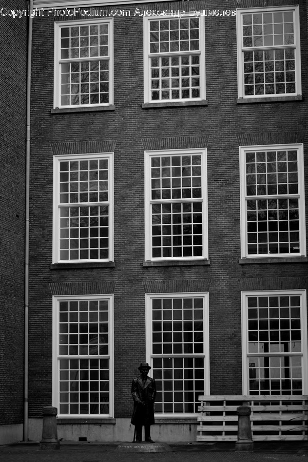 Window, Brick, Curtain, Home Decor, Shutter