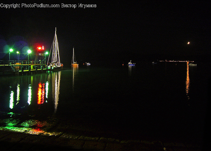 Laser, Light, Freighter, Ship, Tanker