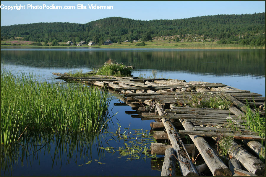 Lake, Outdoors, Water, Pond, Dock, Landing, Pier