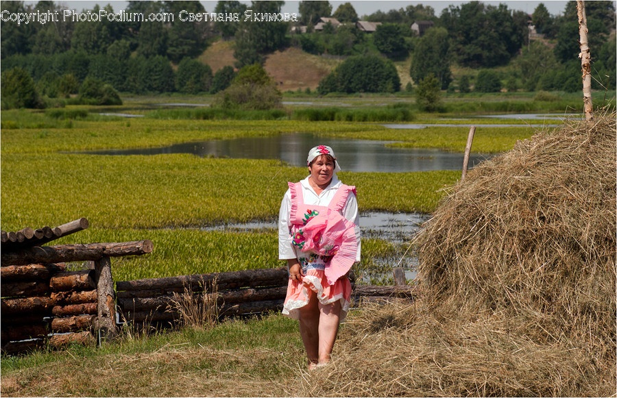 Human, People, Person, Countryside, Hay