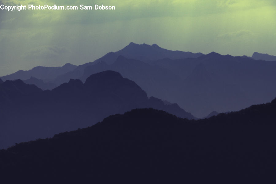 Mountain, Mountain Range, Outdoors, Crest, Peak, Dawn, Dusk