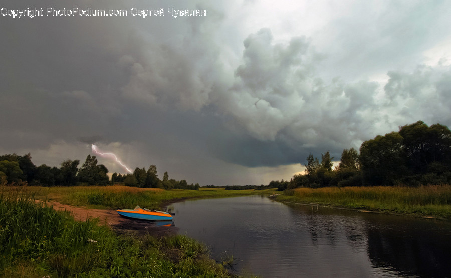 Boat, Transportation, Vessel, Watercraft, Cloud